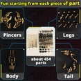 thumbnail image 3 of Kits de maquetas de metal 3D Yuezudpo Scorpion de Metal Puzzle para adultos, 3 of 6