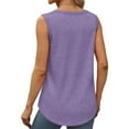 thumbnail image 4 of XDIAHBPL Camisole Tops For Women Solid Color Round Neck Vest Summer Fashion Casual Top Tank Tops, 4 of 5