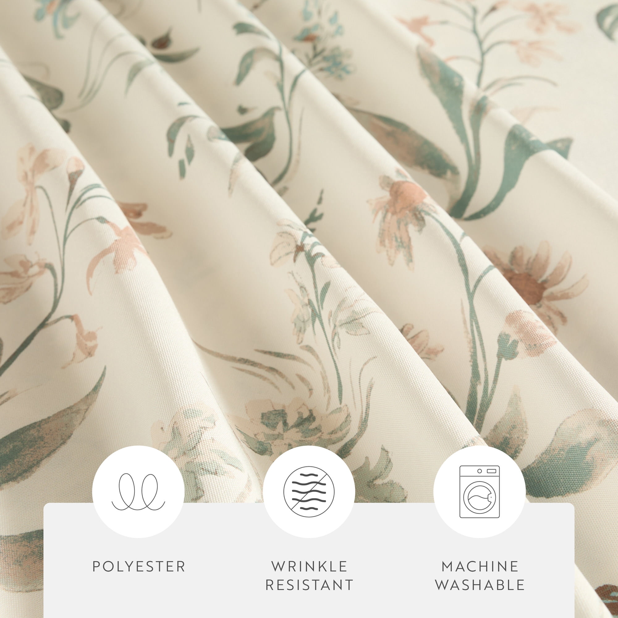Shower Curtain in Floral Patterns
