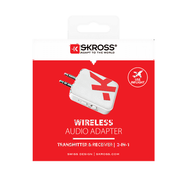 SKROSS Bluetooth Wireless Transmitter/Receiver Adapter, Single Piece, with USB-C Cable, New, 1 Pack