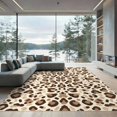 thumbnail image 2 of ODIKA 8'x10' Ultra-Soft Area Rug, Abstract Inspired Patches Border Southwestern Symmetry Spotted Flowing Dynamic None Washable, Bare feet friendly, Silk-Touch for Bedroom, Under Sectional, 2 of 7