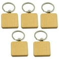 thumbnail image 3 of 250Pcs DIY Blank Wooden Keychain Square Carved Key Ring Wooden Key Ring 40 x 40 mm,250 x key ring,wood color & silver, 3 of 7