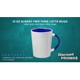 thumbnail image 2 of Ceramic Latte Coffee Mugs by Albany 13 oz. Set of 10, Bulk Pack - Perfect for Coffee, Tea, Espresso, Hot Cocoa, Other Beverages - Cobalt Blue, 2 of 5