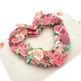 thumbnail image 3 of Tarjeta Pop Up CawrdWhish Ramo Floral en Forma de Corazón con Sobre, 3 of 6