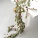 thumbnail image 5 of Guirnalda de luces LED con flores de Pascua artificiales, ramas de pino, guirnalda navideña para hacer tú mismo, decoraciones navideñas para el hogar, 5 of 5