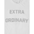 thumbnail image 5 of Ma Croix Womens Graphic Print "Extra Ordinary" Motivational T Shirt, 5 of 6