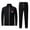 49 Black, variant on guisaled 2 Piece Sets for Men Full Zipper Stand Collar Sweatsuits Long Sleeve Warm Up Casual Tracksuits Workout Jogging Outfits s