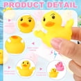 thumbnail image 3 of sixwipe 50 Pack Rubber Ducks for Jeeps, Yellow Pink Mini Ducks in Bulk, Small Funny Rubber Ducks Baby Bath Toys, Kids  Summer Beach Pool Toys Birthday Party Favors, 3 of 8