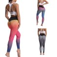 thumbnail image 1 of Faithtur Women Sweatpants, Gradient Color Elastic High Waist Yoga Leggings, 1 of 4