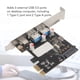 thumbnail image 4 of Tarjeta PCI Express A USB 30 1 Tipo C 2 Tipo A Tarjeta de Expansión PCIe A USB 30 Fácil Montaje 3 Puertos para Chasis ANGGREK Otros, 4 of 8