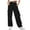 Black, variant on ABATAB Cargo Pants for Women with Pockets Travel Lightweight Hiking Pants Drawstring Casual Trousers for Athletic and Outdoor