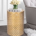 thumbnail image 5 of Joveco Pack of 2 Metal Accent Table,Decorative Round End Tables Nightstands, Outdoor Coffee Side Tables for Living Room Bedroom Office, 5 of 8