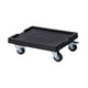 thumbnail image 1 of Soporte para macetas con ruedas giratorias de 360 ​​grados, soporte para plantas rodante, paleta negro, 1 of 9