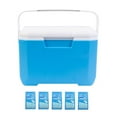 thumbnail image 2 of Sunjoy Tech 6L Portable Cooler Box with Heavy Duty Handle Lightweight Leakproof Large Capacity Outdoor BBQ Camping Beach Picnic Insulated Hard Ice Box, 2 of 7