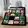 thumbnail image 3 of Soft and Warm M-Minecraft Blanket Featuring My World Sandbox Game Characters 3D Print Fleece Throw Blanket, 3 of 11