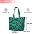 thumbnail image 4 of Green and Black Of Leopard Print Travel Tote Bags for Women Carry On,Large Weekender Bags for Women Travel,Multi Functional Duffle Bag for Work,Shopping,Sports, 4 of 5