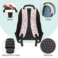 thumbnail image 4 of Aplkyhs Pink Leopard Bow Kids Backpack Set of 4 with Lunch Box Pencil Case and Water Bottle Carrier Includes Schoolbag with Front Pocket Elementary School Girls, 4 of 7