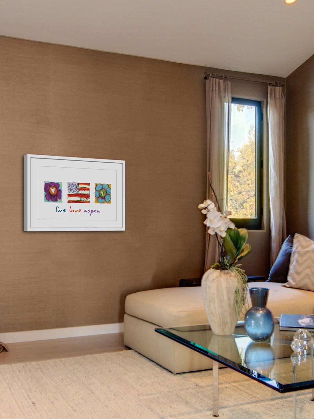 Marmont Hill 'Live Love Aspen' by Tori Campisi Framed Painting Print
