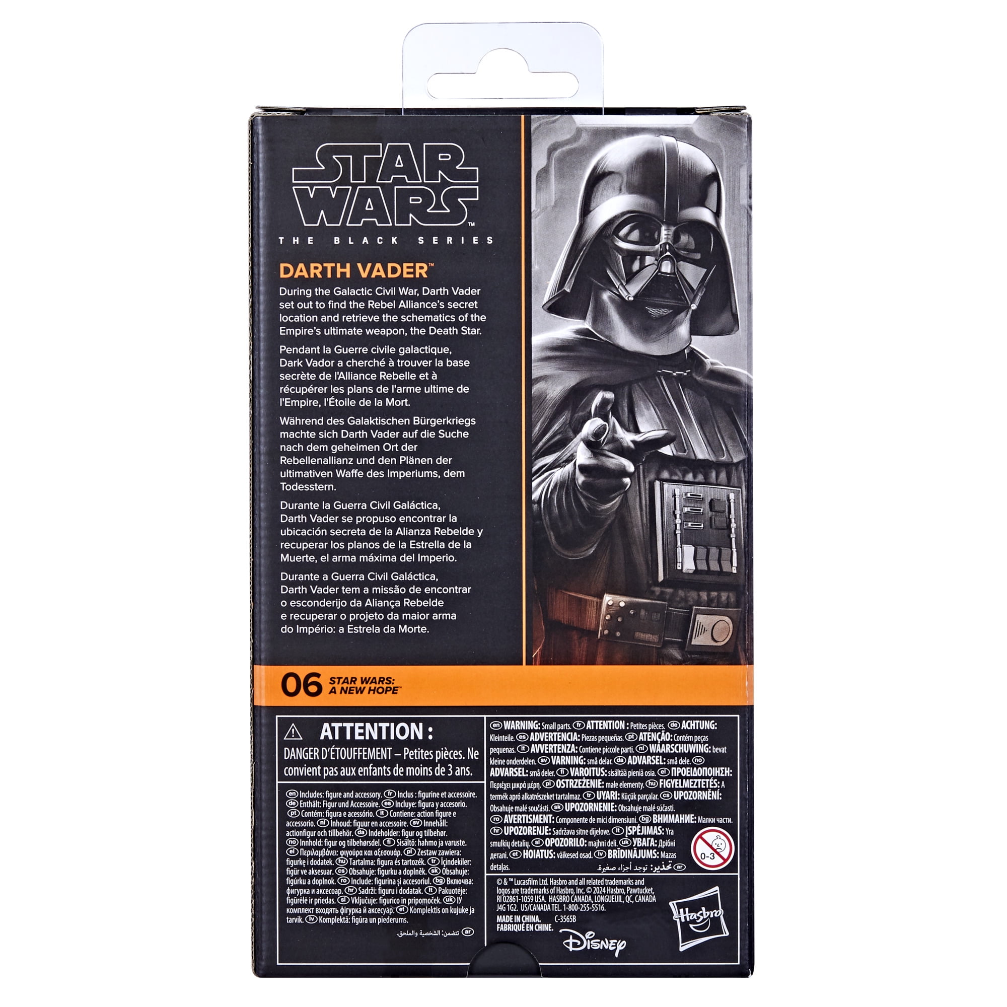 Star Wars The Black Series Darth Vader, Star Wars: A New Hope Collectible 6 Inch Action Figure