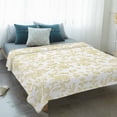thumbnail image 4 of Yellow Flower Blanket Soft Cozy Warm Throw Blanket for Couch, Plush Fuzzy Flannel Fleece Blankets for Sofa, Vintage Farmhouse Boho Leaf Spring Plant Bed Blankets Lightweight Gifts for Women, 40"x60", 4 of 9