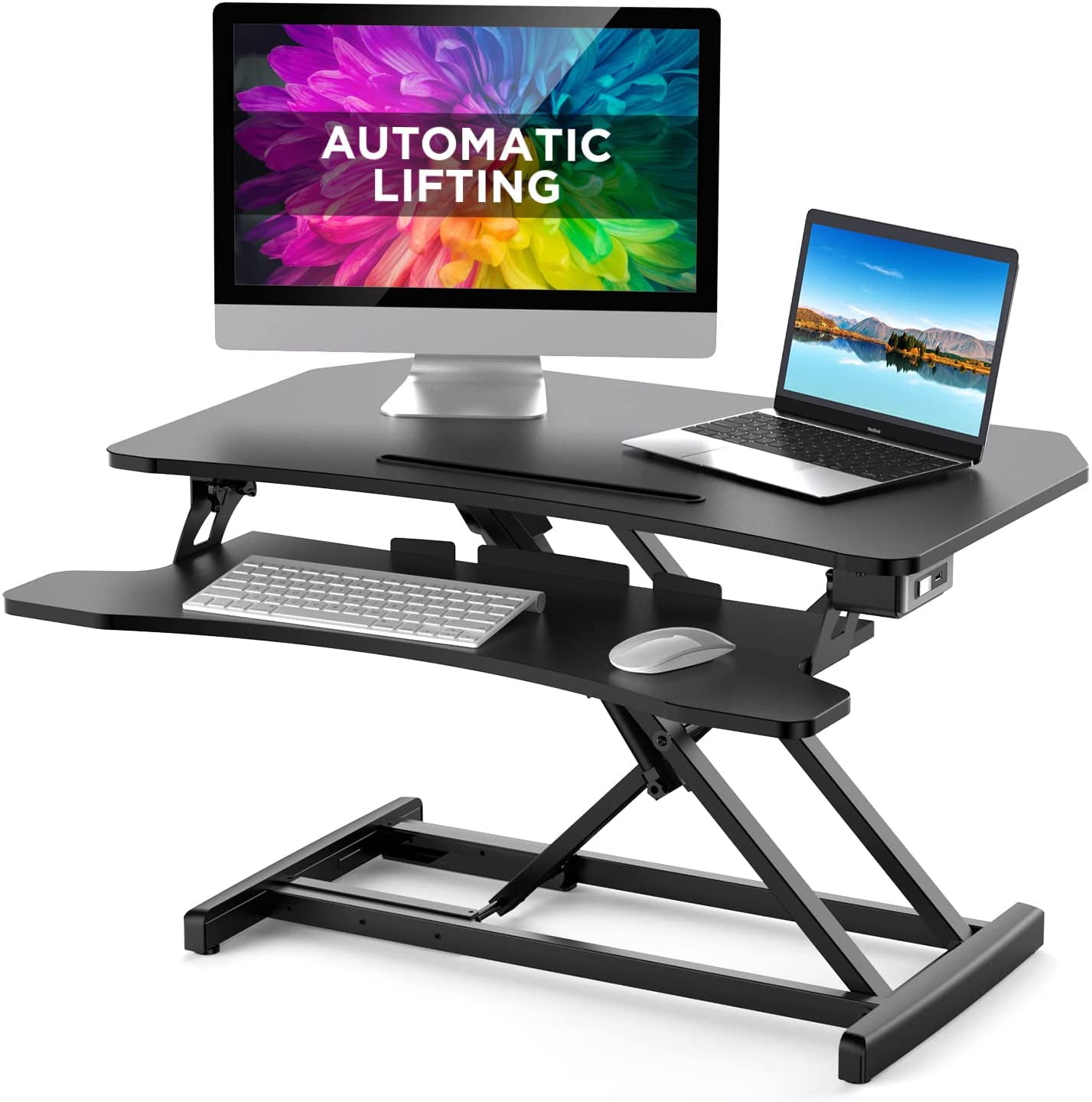 Electric Standing Desktop,Convert your Desk to aAdjustable Sit/Stand workstation 