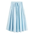 thumbnail image 5 of EDFBUYKRS Female Skirts Fall Maxi Skirts with Pockets for Women 2026 Women's Solid Color Casual Long Skirt, 5 of 5