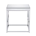 thumbnail image 3 of Steve Silver Evelyn Mirror Top Chrome End Table, 3 of 6