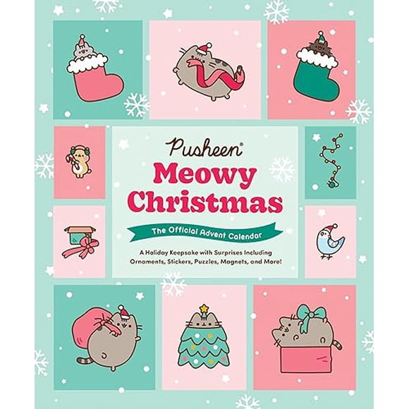 Pusheen: Meowy Christmas: The Official Advent Calendar: A Holiday Keepsake with Surprises Including Ornaments, Stickers, Puzzles, Magnets, and More!