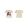 thumbnail image 2 of BemeyourBBs Toddler Baby Boy Girl 4th of July T Shirts Outfit Patriot Independent Day Clothes American Flag Truck Printed Crew Neck Short Sleeve Summer T Shirt Pullover Tee Tops, 2 of 9