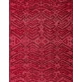 thumbnail image 1 of Ahgly Company Machine Washable Indoor Rectangle Abstract Ferrari Red Area Rugs, 3' x 5', 1 of 7