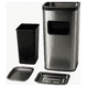 thumbnail image 1 of Bote de Basura Acero Inoxidable Con Cenicero para Oficina Lobby Plateado, 1 of 5