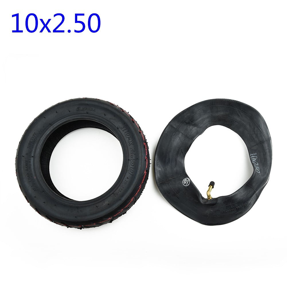 Electric Scooter 10x2.5 Inch Inner Tube & Tire Tyre Thick Rubber Black Durable 