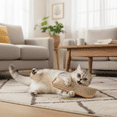 thumbnail image 4 of Sisal Catnip Pillow Toy Kickers, 2 Pack Interactive Catnip Toys with Organic Herbal Blend for Indoor Scratching, Chewing & Teething, Fun for Kittens and Adult Cats, 4 of 5