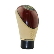 PU Leather Manual Shifter Knob Fit Most Automatic Manual Vehicle Universal Gear Shifter Lever Knob Sticks Head Replaces Parts Car Spare Parts Beige