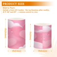 thumbnail image 3 of Set of 2 Flameless Candles Lights with Remote Control Flickering LED Candles Electric Candles for Home Decor Parties Pink Dreamy Heart, 3 of 7