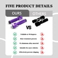 thumbnail image 4 of Reposapiés plegables para motocicleta VUOZIP M8 de aluminio morado, 4 of 7