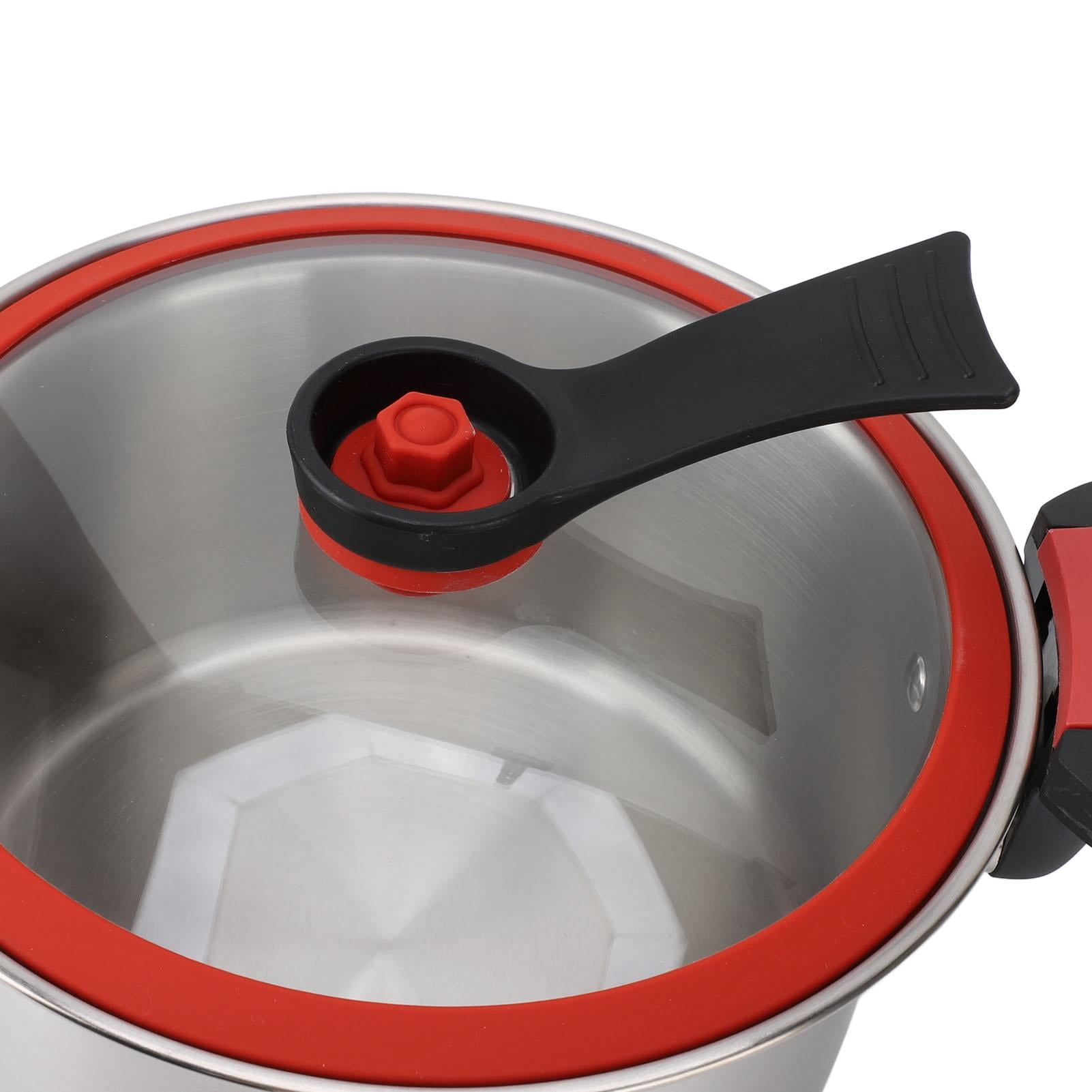 LAZIOEGR 3.5L 304 Stainless Steel Pressure Cooker – Large Capacity, Fire‑Proof, Dual‑Ear Soup Pot for Home & Commercial Use