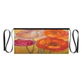 thumbnail image 7 of Yayeee Waist Apron with Pockets for Cooking Waterproof Half Server Aprons, Orange Abstract Floral, 7 of 7