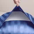 thumbnail image 3 of REGALWOVEN Satin Pillow Cases Set of 2 for Hair and Skin, Cooling Pillow Covers with Envelope Closure Navy Standard, 3 of 7