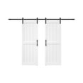 thumbnail image 4 of Sanding  30in./32in./36in./42in./48in.x 84in.MDF Barn Door With Sliding Hardware Kit ,Covered with Water-Proof PVC Surface 60in.x84in. - White, 4 of 5