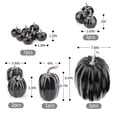thumbnail image 5 of Modelo de calabazas falsas Strade Fareast Limited 14 piezas negras, 5 of 5