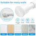 thumbnail image 4 of PLUMYHG-2 Pack Tension Rods for Windows 28 to 48 inch, Adjustable Curtain Rods No Drilling Spring Rods Extendable Pressure DIY Tension Rod for Window Closet Kitchen, White, 4 of 4