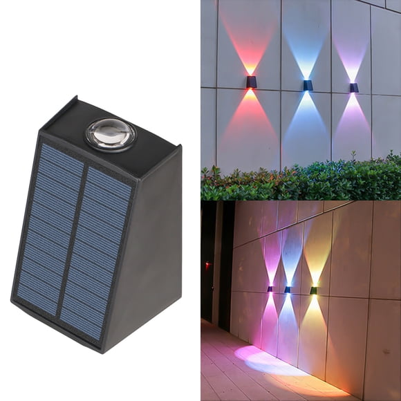 Modern Solar Powered LED Spotlights Wireless Outdoor Lighting for Yard,Walkway,Garage Balcony Automatic Light Control,Easy Installation