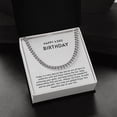 thumbnail image 3 of Cuban Link Chain - Happy 43rd Birthday, 3 of 10