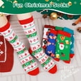 thumbnail image 7 of Mens Funny Socks Christmas Socks for Men Women Colorful Fun Novelty Crew Patterned Socks 6 Pairs US 7-13, 7 of 7