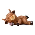 thumbnail image 2 of Gifts YYV Durable Resin Cow Tabletop Figurine Highland Cow Sculpture Shelf Mantel Decorative Accent For Home 1-Pack, 2 of 8