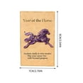 thumbnail image 3 of Eespoir 2026 Lucky Decoration, Good Luck Charm, Fortune Ornament, for Home, Office, Car, Gift, New Year, Spring Festival, Symbol of Good Wishes(Purple), 3 of 4