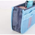 thumbnail image 5 of Versatile Multi-Pocket Handbag Organizer Insert for Women - Convenient Travel Purse Liner with Zipper Handles Sky Blue TIKA, 5 of 5