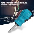 thumbnail image 3 of Tebru Screwdrivers, Mini Magnetic Dual Purpose Cross Slot Bits Screwdriver , Short Screwdriver, 3 of 7