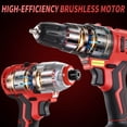 thumbnail image 4 of Kit Combo de Taladro Inalámbrico y Atornillador de Impacto TEENO 20V con 2 Baterías, 4 of 6